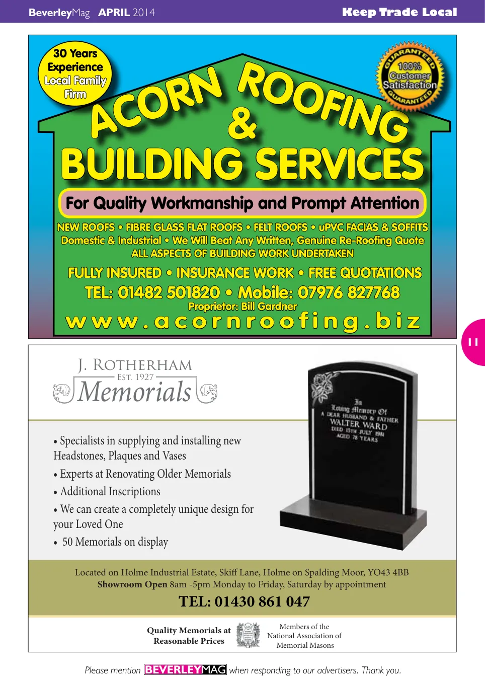 Beverley Magazine — April 2014 — Page 11 of 32