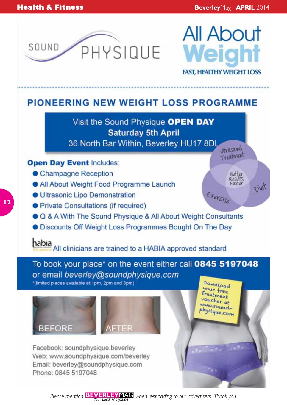 Beverley Magazine — April 2014 — Page 12 of 32