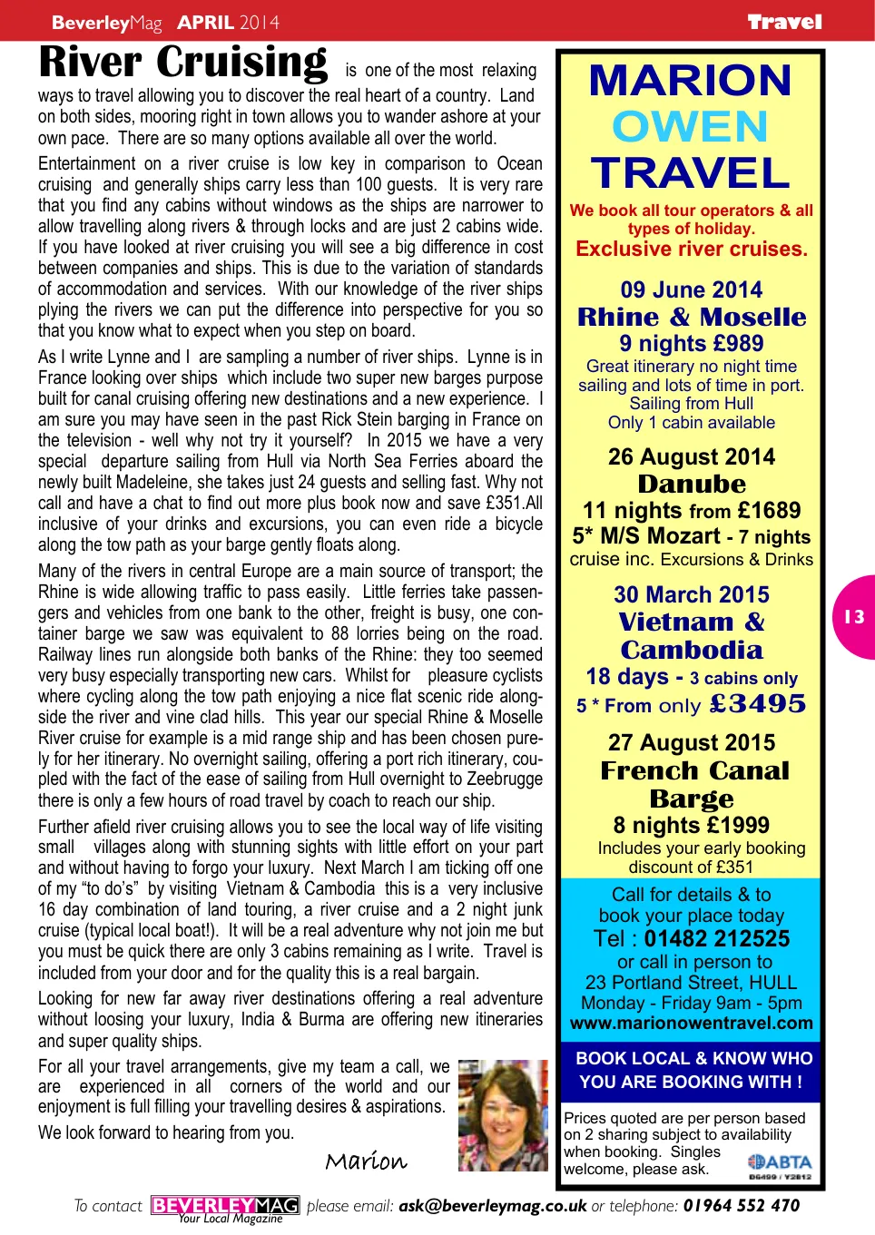 Beverley Magazine — April 2014 — Page 13 of 32