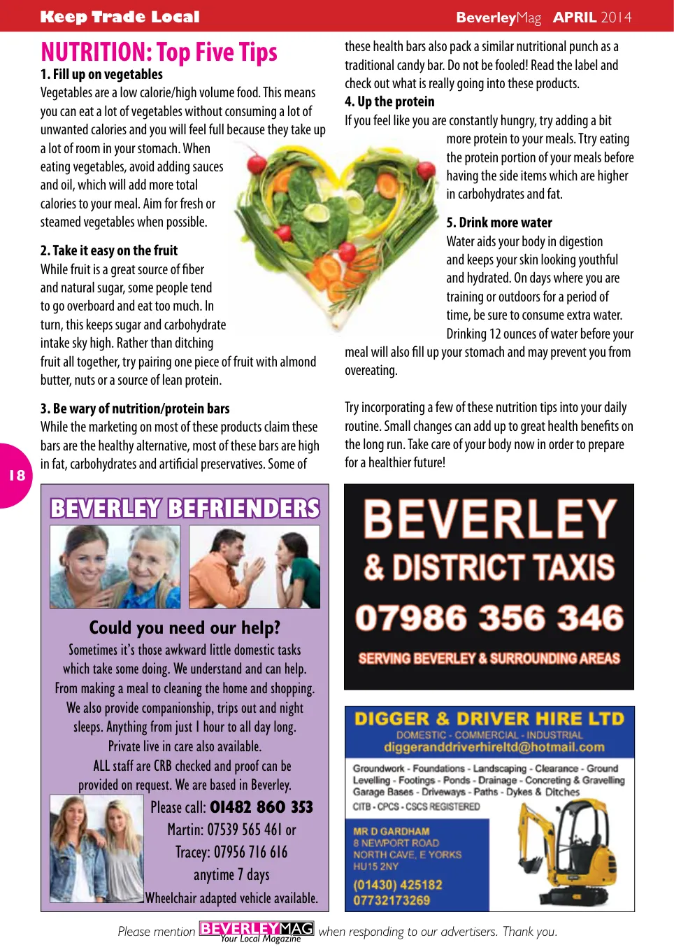 Beverley Magazine — April 2014 — Page 18 of 32