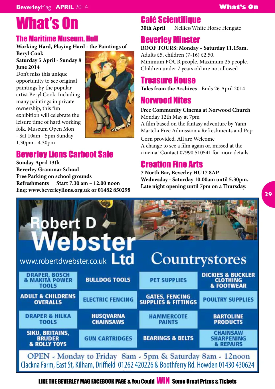 Beverley Magazine — April 2014 — Page 29 of 32