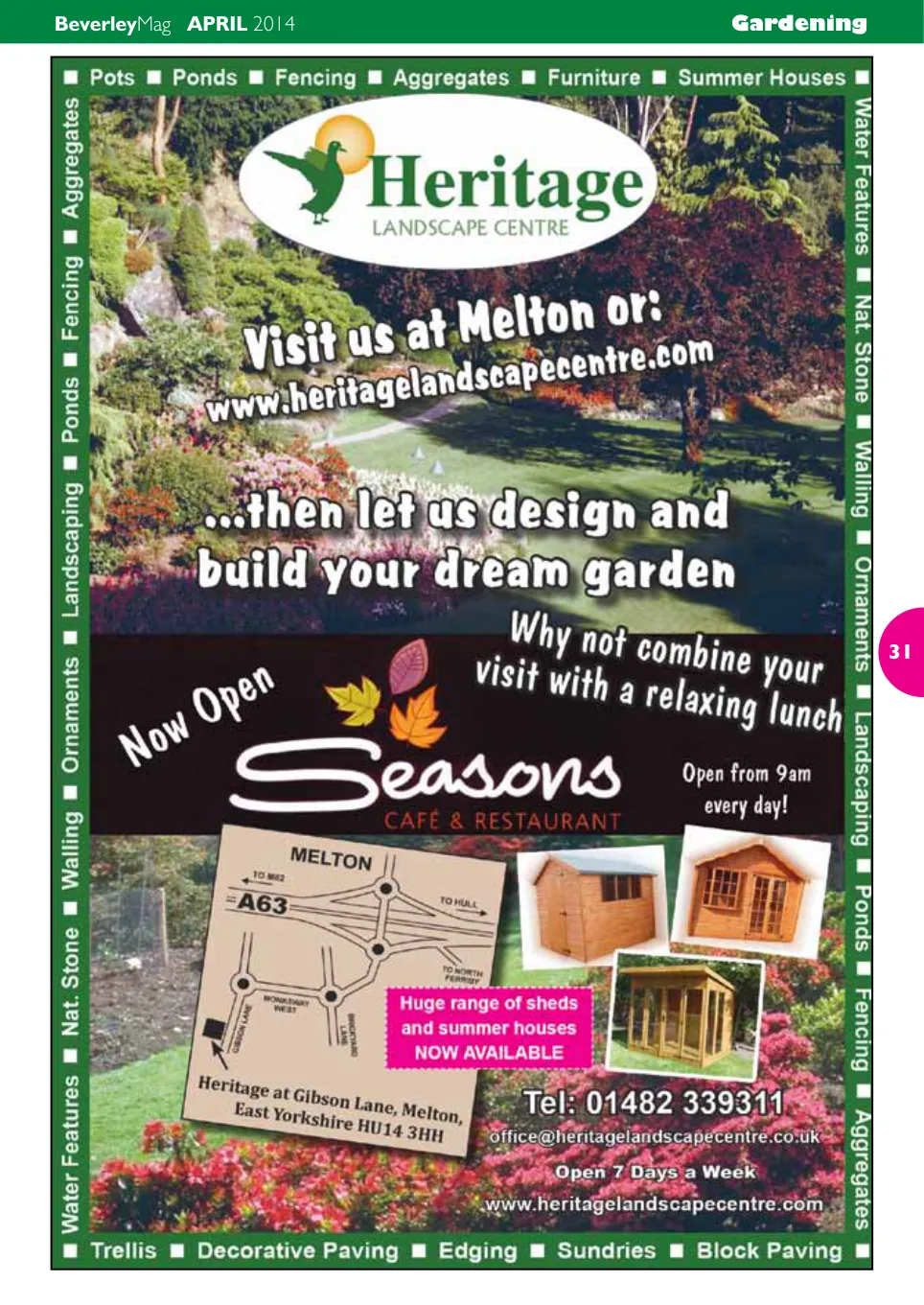 Beverley Magazine — April 2014 — Page 31 of 32