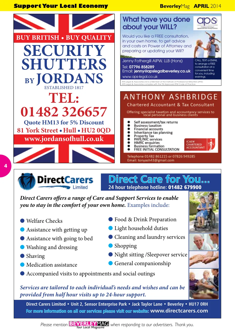 Beverley Magazine — April 2014 — Page 4 of 32