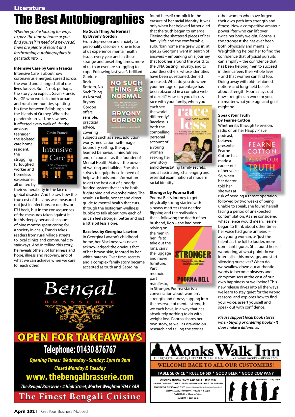 Beverley Magazine — April 2021 — Page 6 of 36