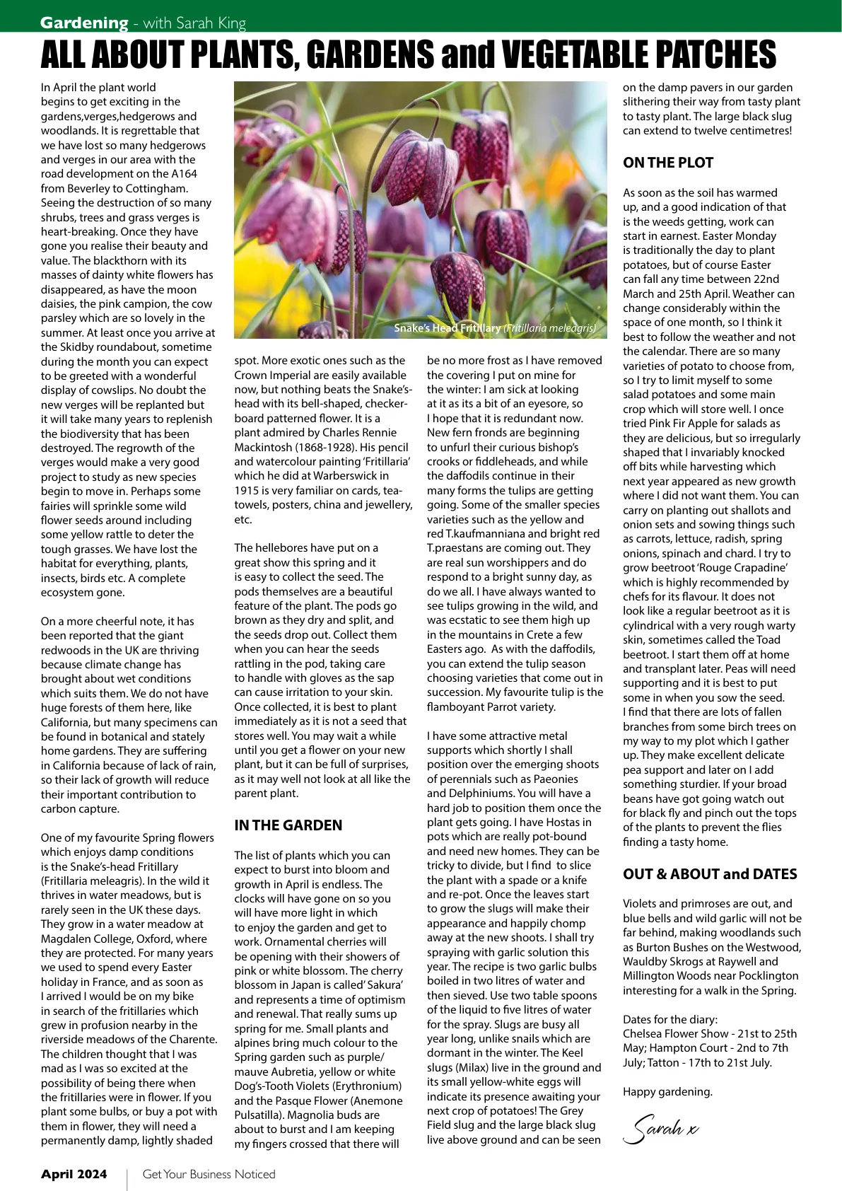 Beverley Magazine — April 2024 — Page 32 of 36