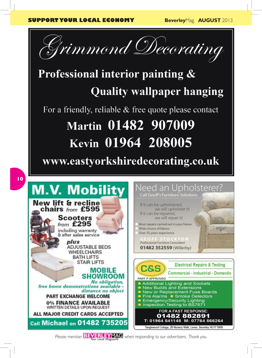 Beverley Magazine — August 2013 — Page 10 of 32