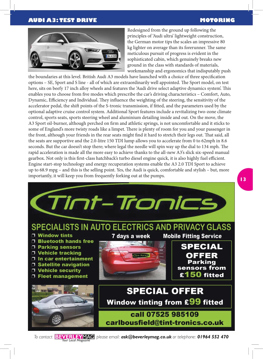 Beverley Magazine — August 2013 — Page 13 of 32