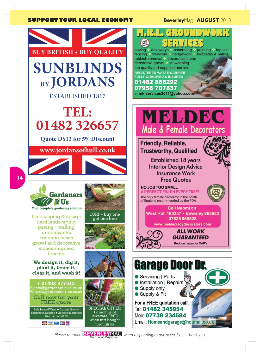 Beverley Magazine — August 2013 — Page 14 of 32