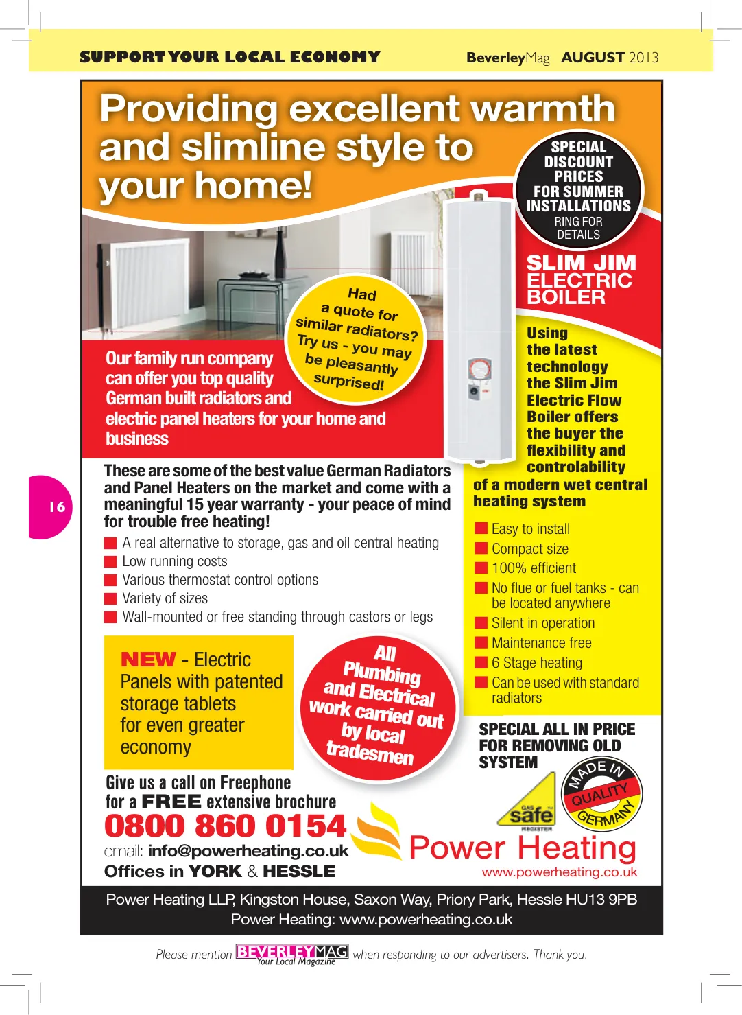 Beverley Magazine — August 2013 — Page 16 of 32