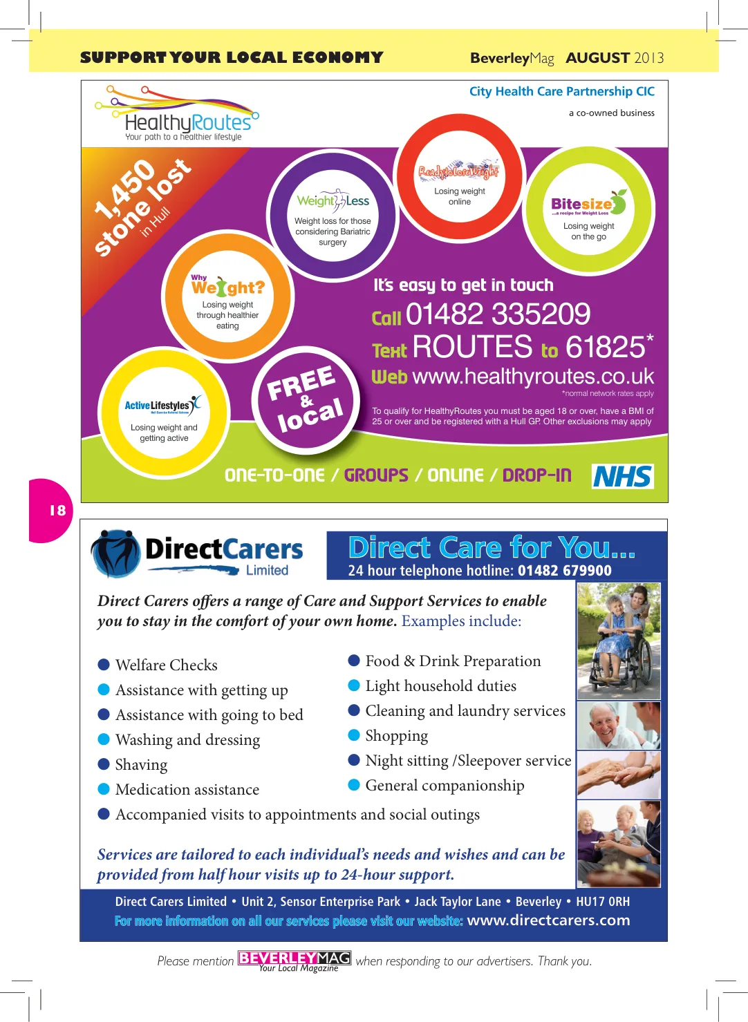 Beverley Magazine — August 2013 — Page 18 of 32