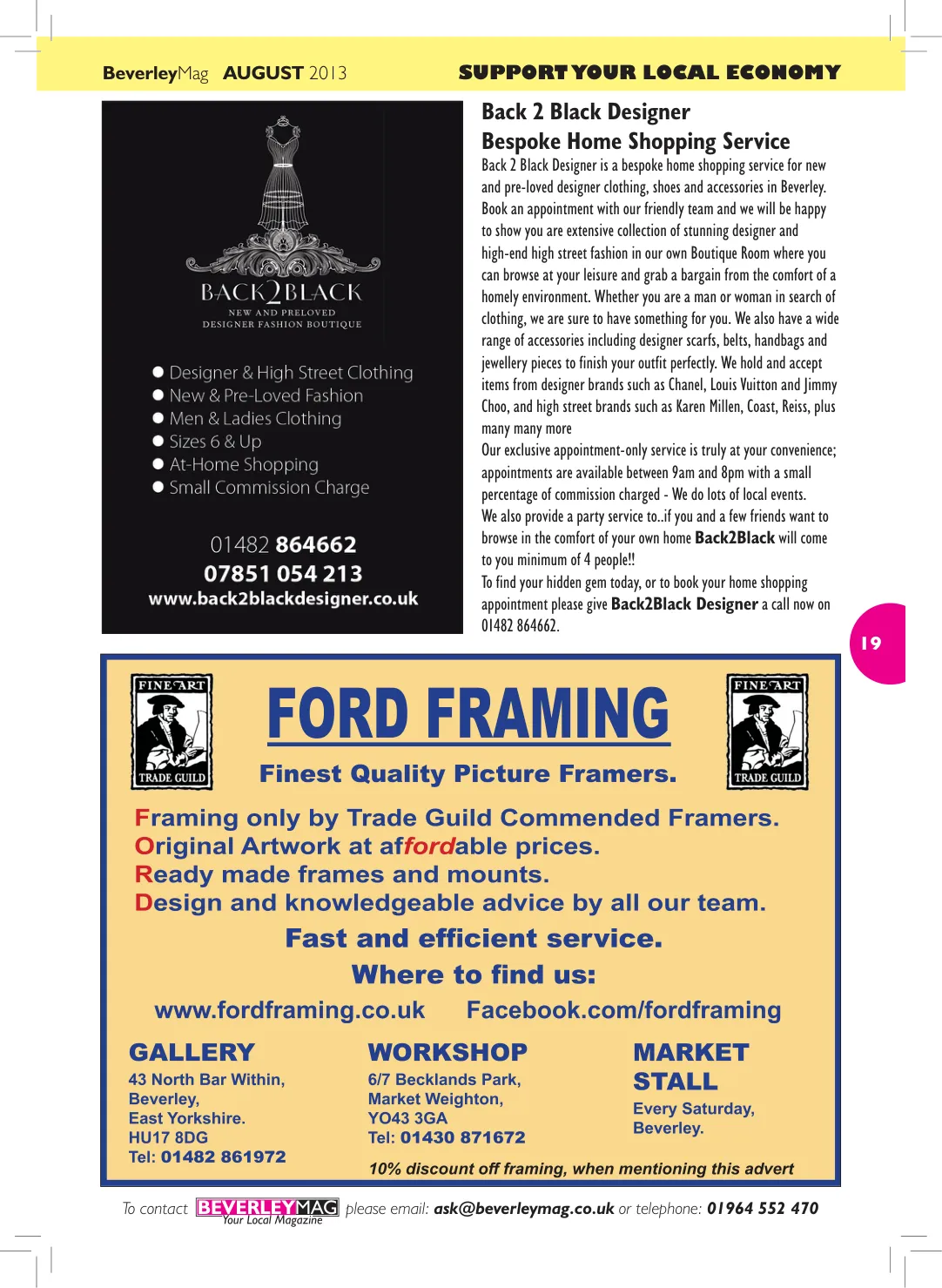 Beverley Magazine — August 2013 — Page 19 of 32