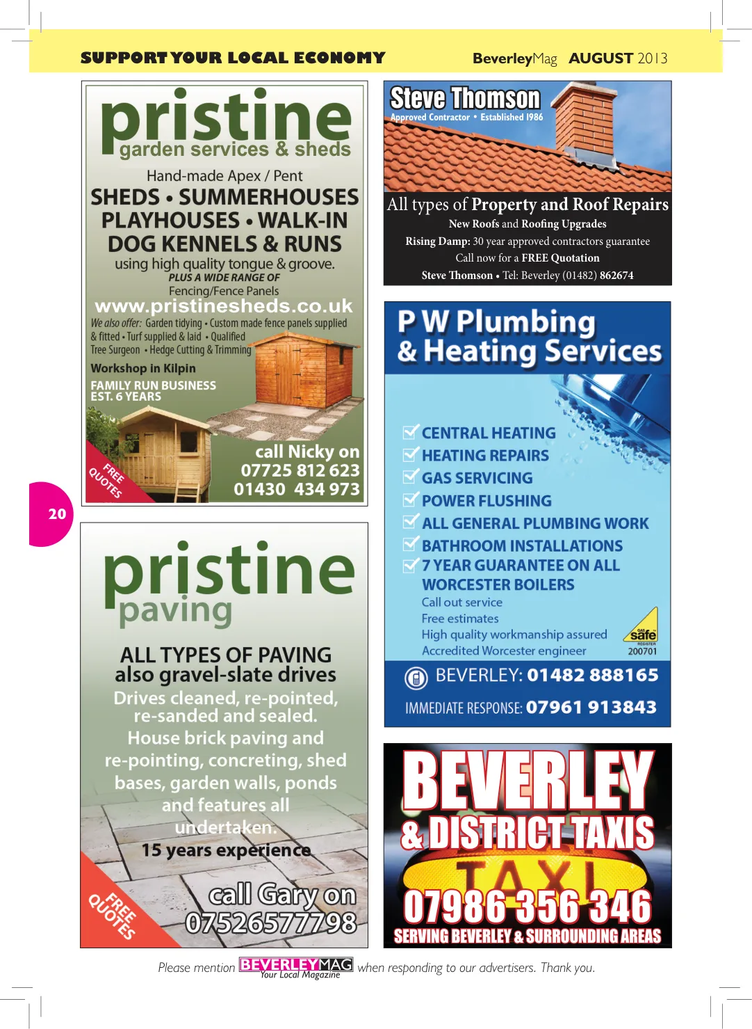 Beverley Magazine — August 2013 — Page 20 of 32