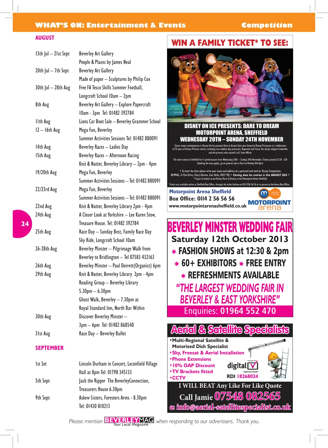 Beverley Magazine — August 2013 — Page 24 of 32