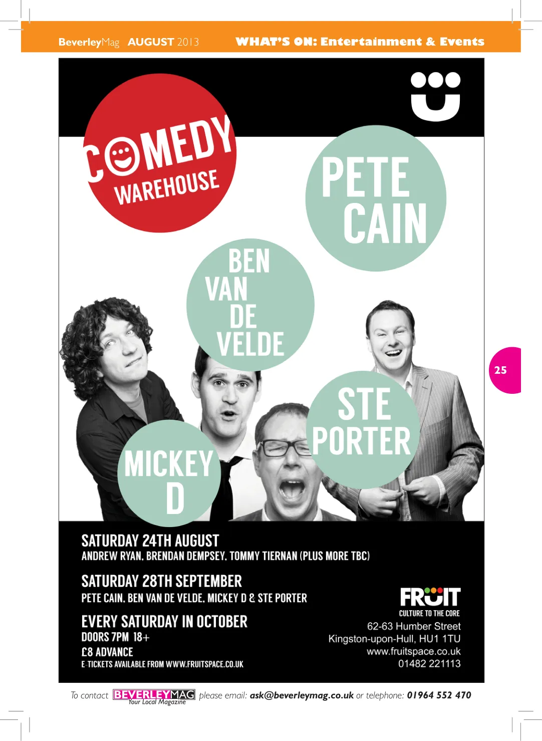 Beverley Magazine — August 2013 — Page 25 of 32