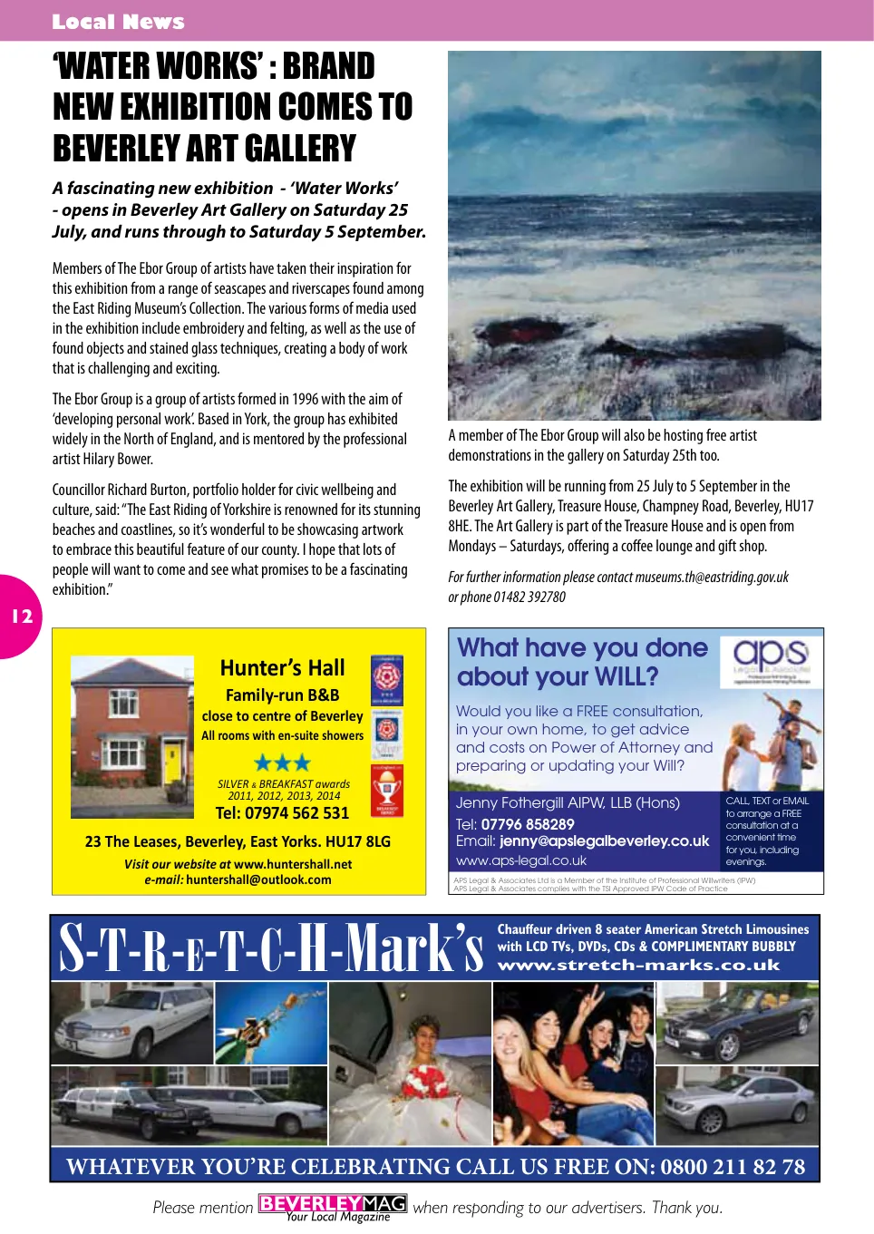 Beverley Magazine — August 2015 — Page 12 of 48