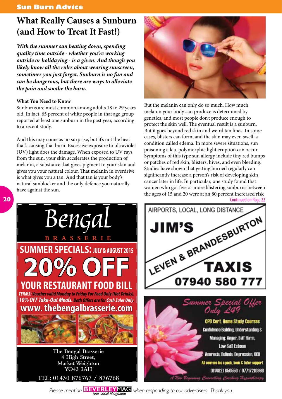 Beverley Magazine — August 2015 — Page 20 of 48