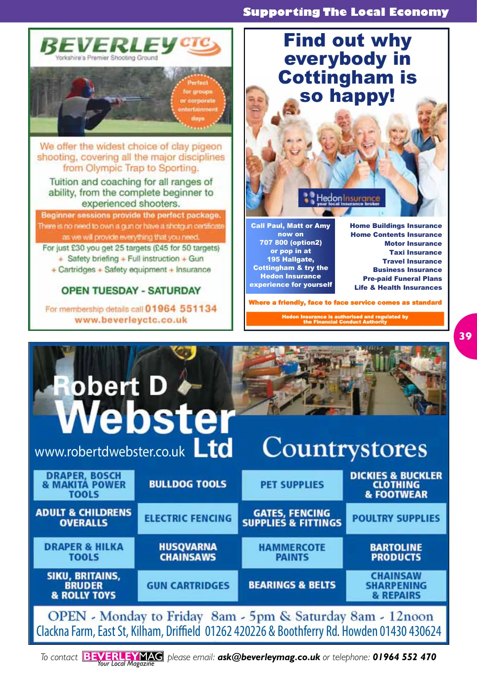 Beverley Magazine — August 2015 — Page 39 of 48