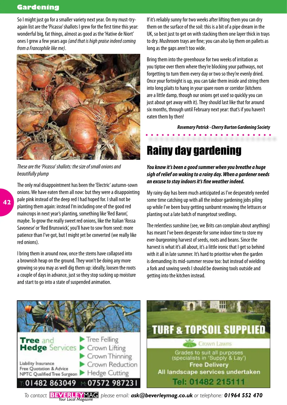 Beverley Magazine — August 2015 — Page 42 of 48