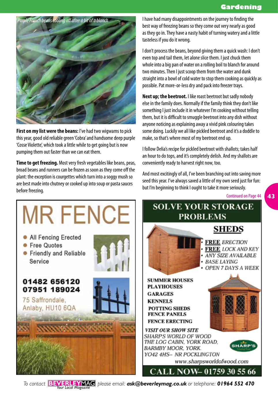Beverley Magazine — August 2015 — Page 43 of 48