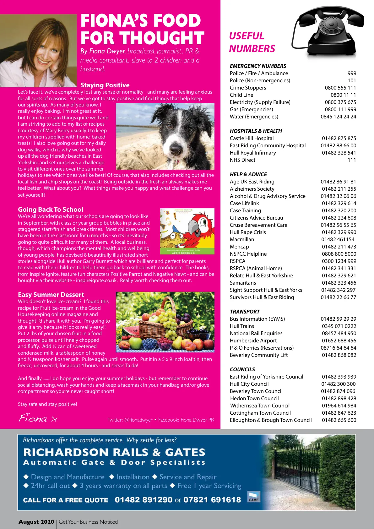 Beverley Magazine — August 2020 — Page 26 of 28