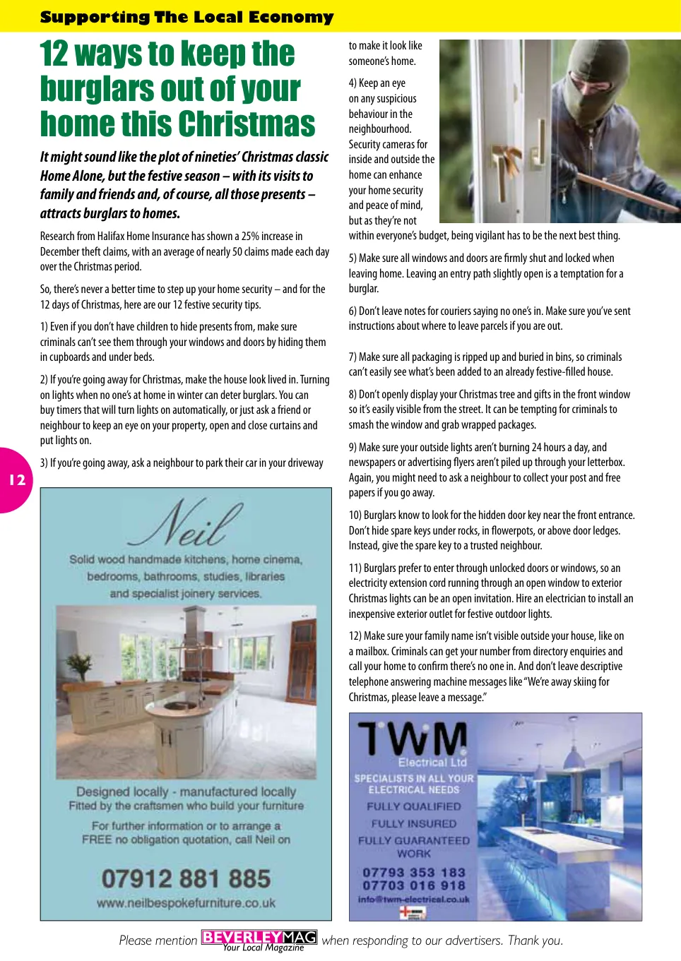 Beverley Magazine — December 2015 — Page 12 of 48