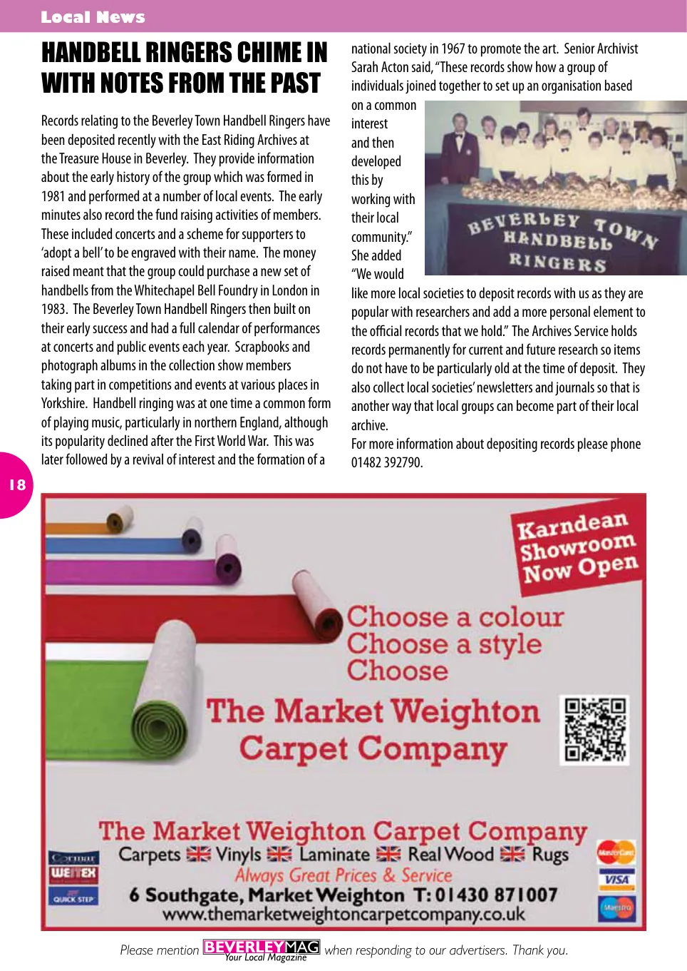 Beverley Magazine — December 2015 — Page 18 of 48