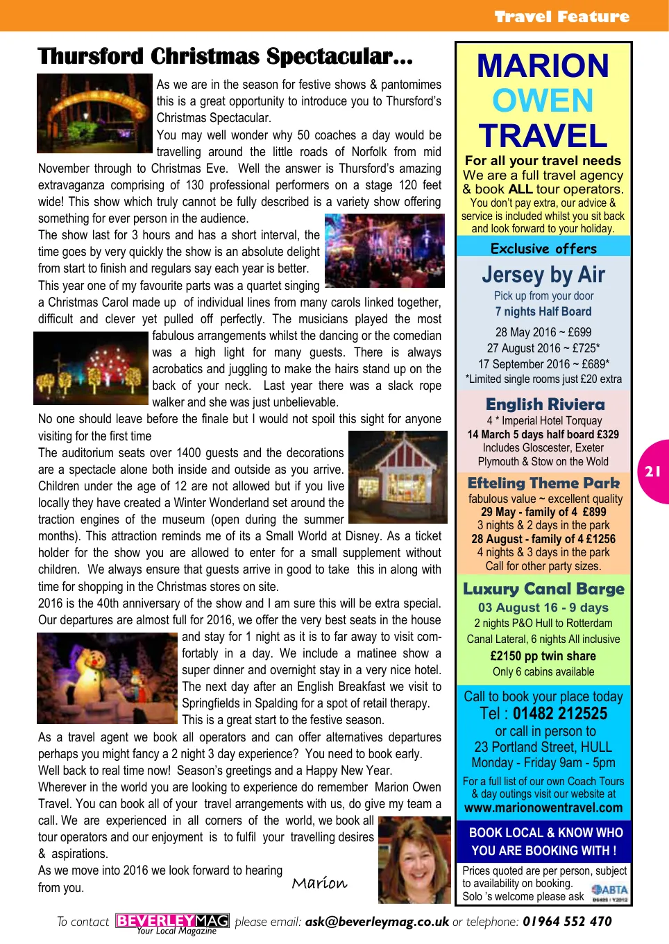 Beverley Magazine — December 2015 — Page 21 of 48