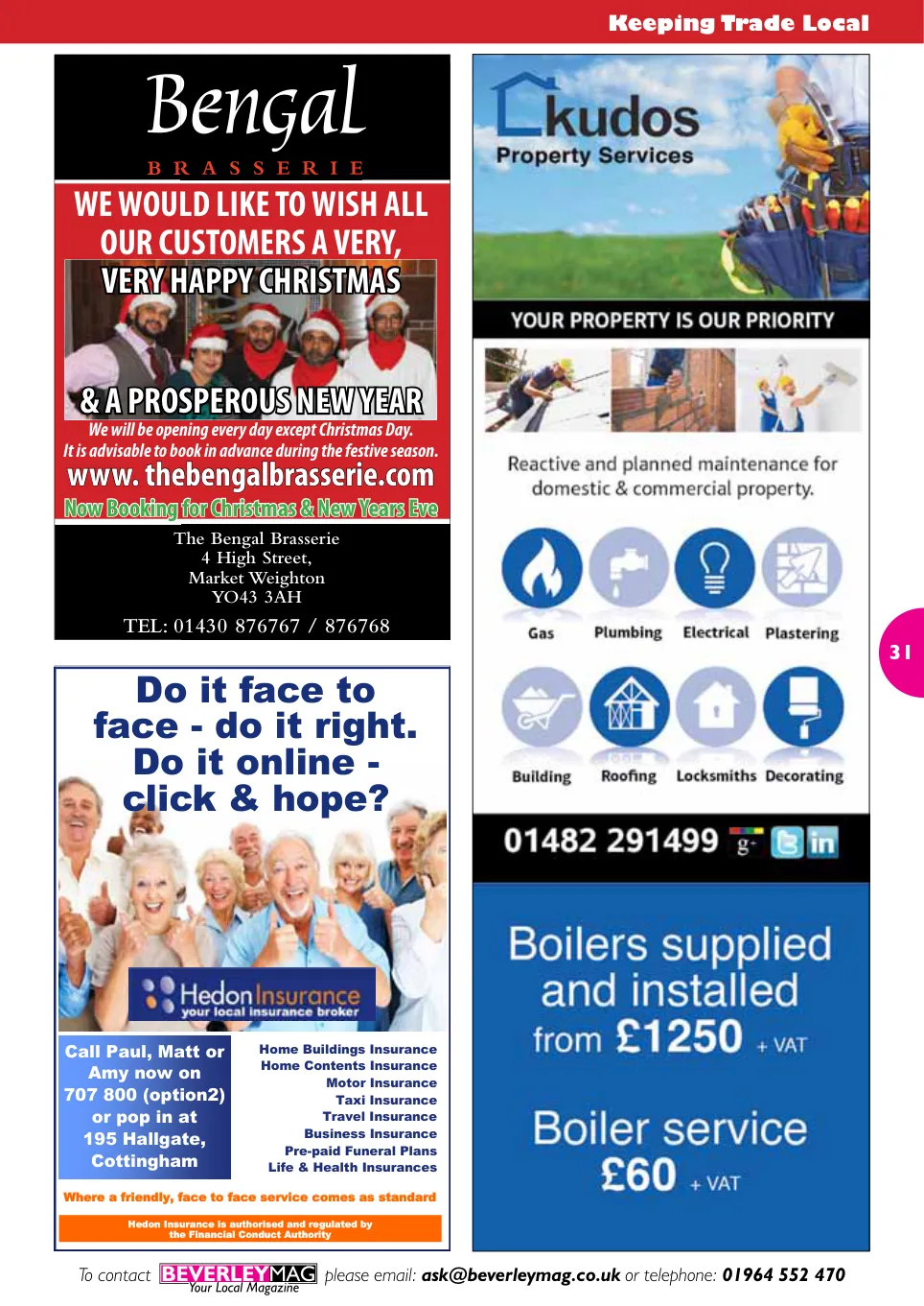 Beverley Magazine — December 2015 — Page 31 of 48