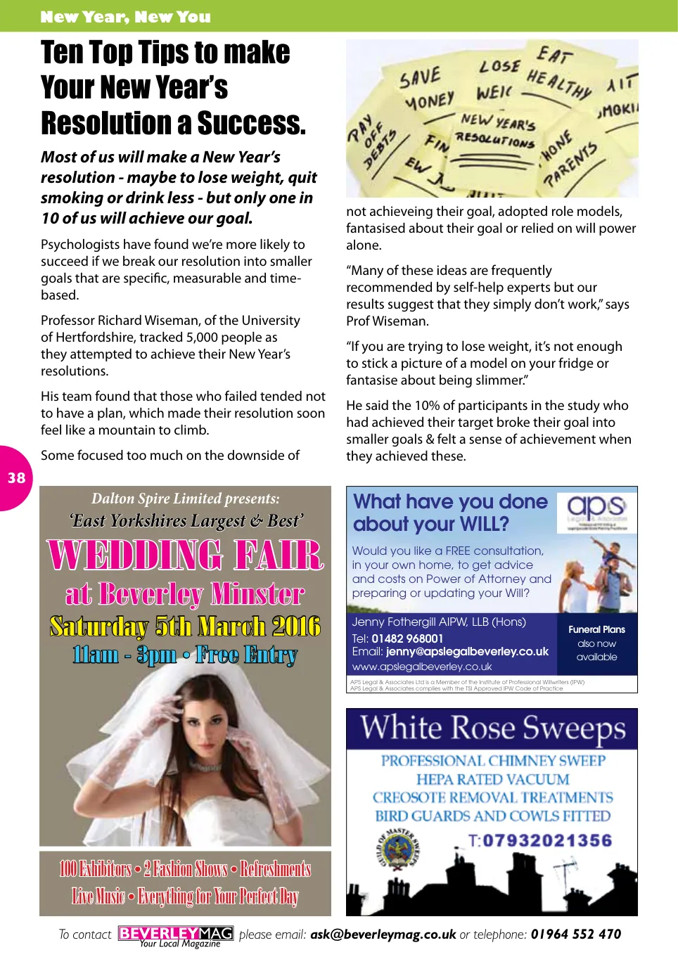 Beverley Magazine — December 2015 — Page 38 of 48