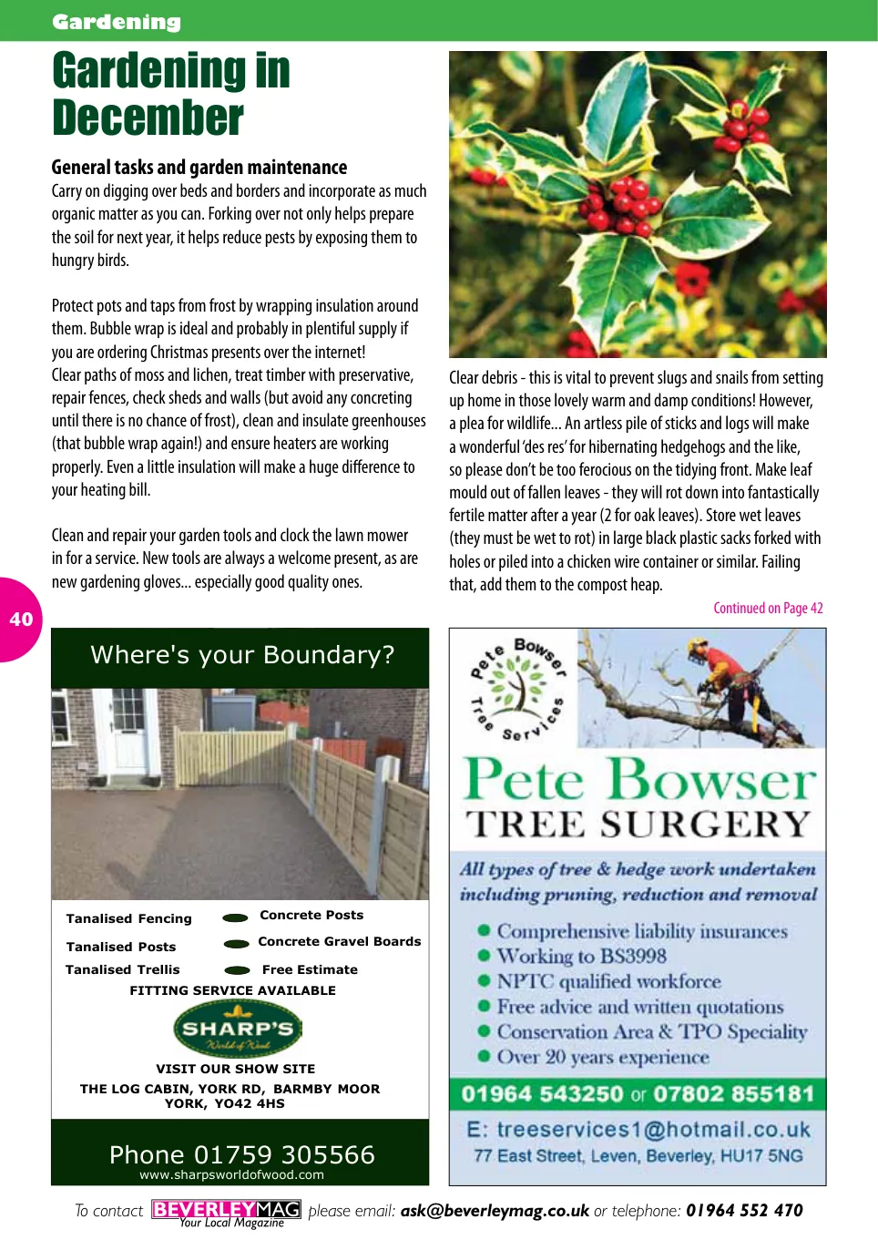 Beverley Magazine — December 2015 — Page 40 of 48