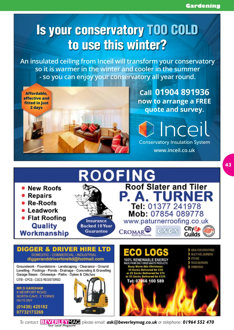 Beverley Magazine — December 2015 — Page 43 of 48