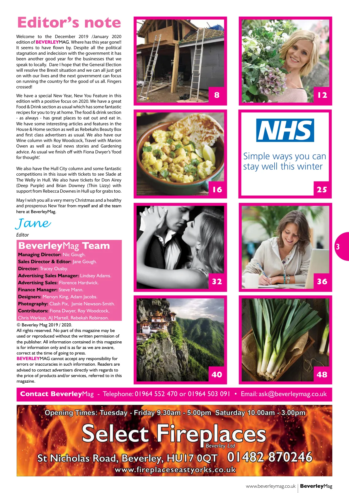 Beverley Magazine — December 2019 — Page 3 of 52