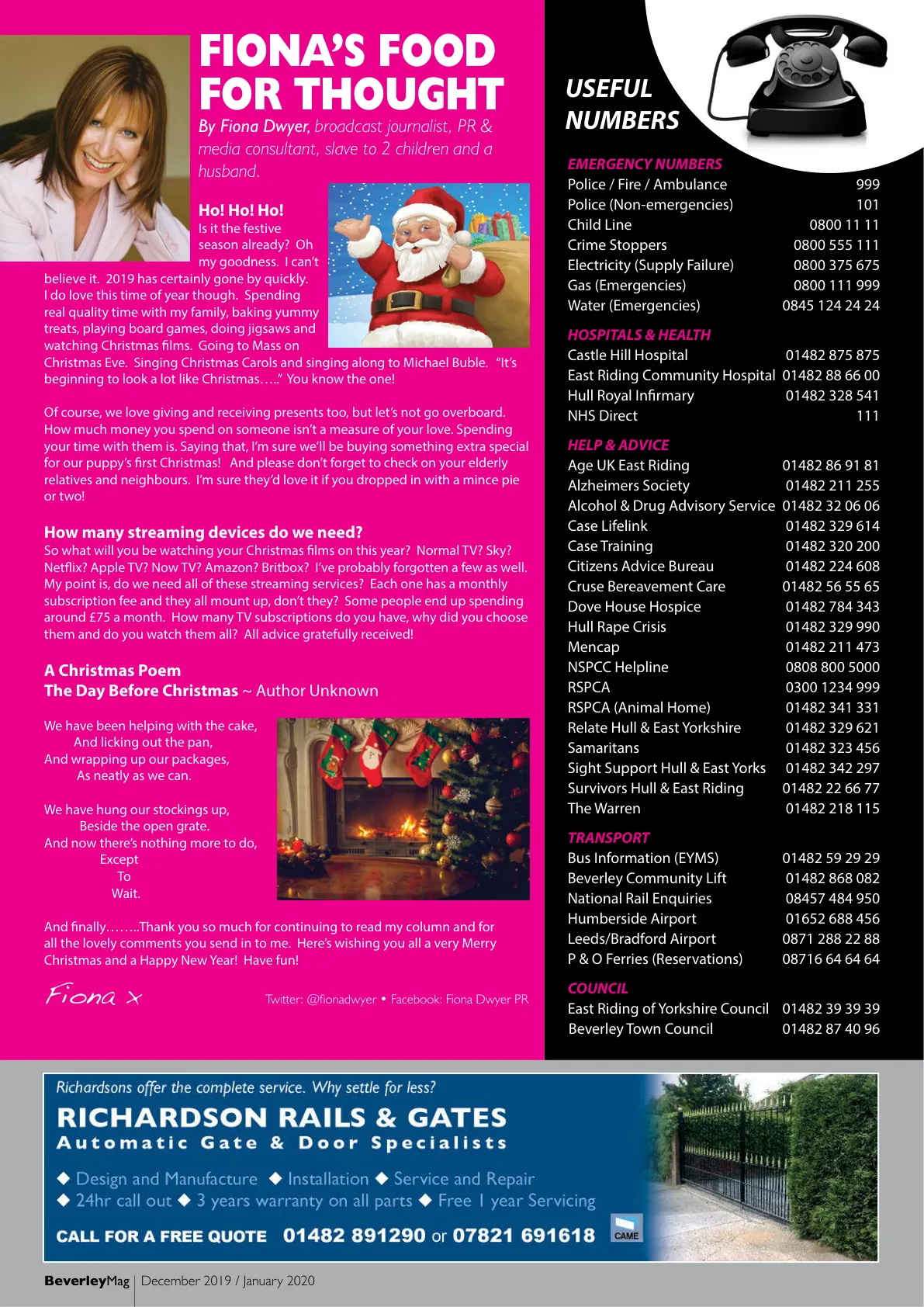 Beverley Magazine — December 2019 — Page 50 of 52