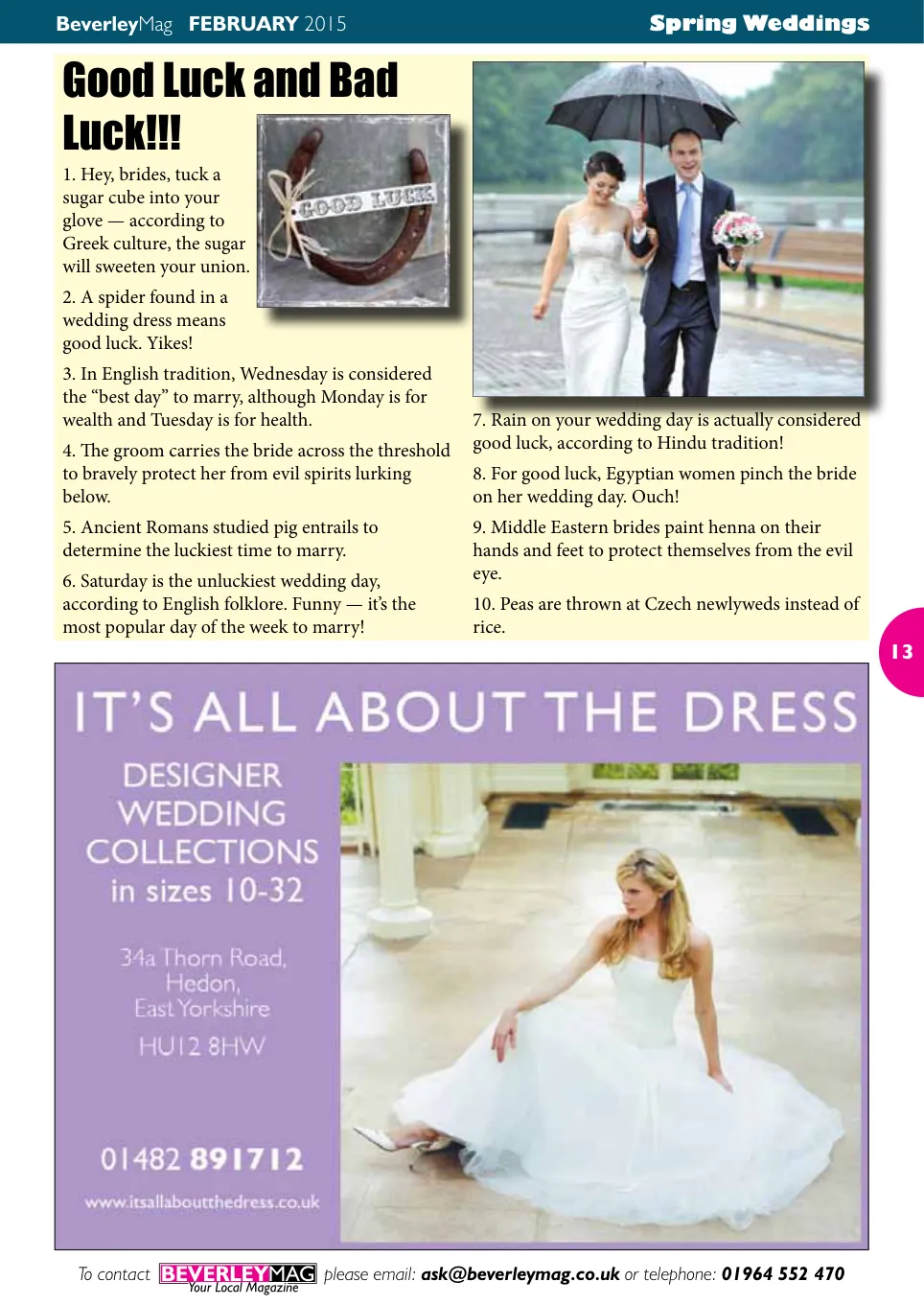 Beverley Magazine — February 2015 — Page 13 of 48