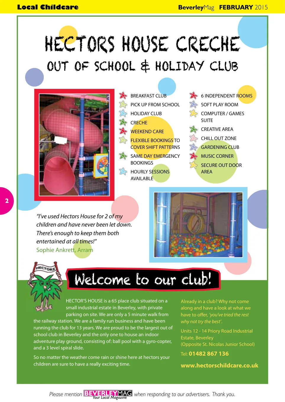 Beverley Magazine — February 2015 — Page 2 of 48