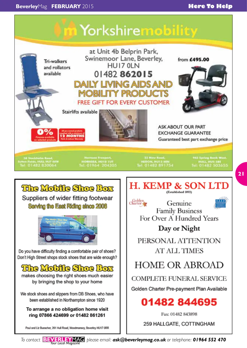 Beverley Magazine — February 2015 — Page 21 of 48