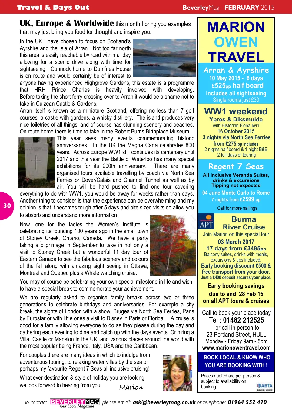 Beverley Magazine — February 2015 — Page 30 of 48