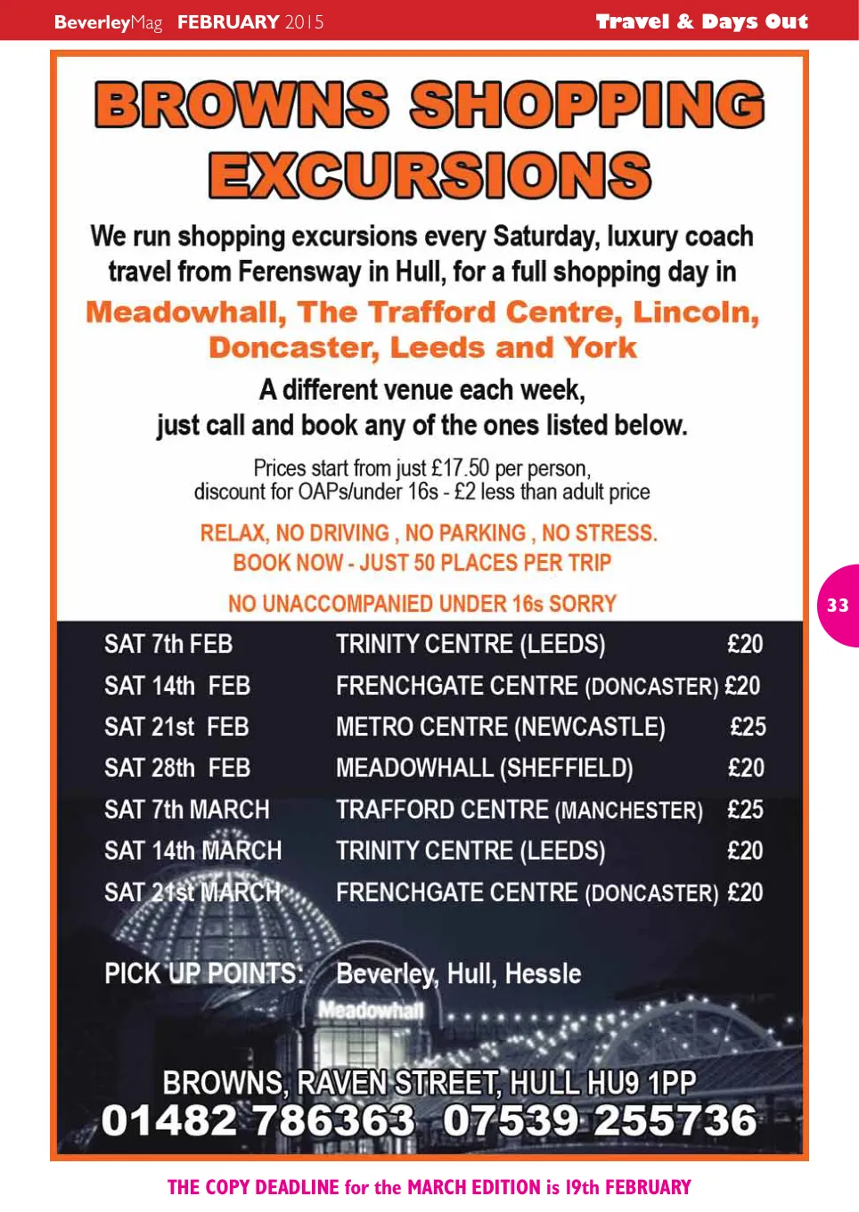 Beverley Magazine — February 2015 — Page 33 of 48