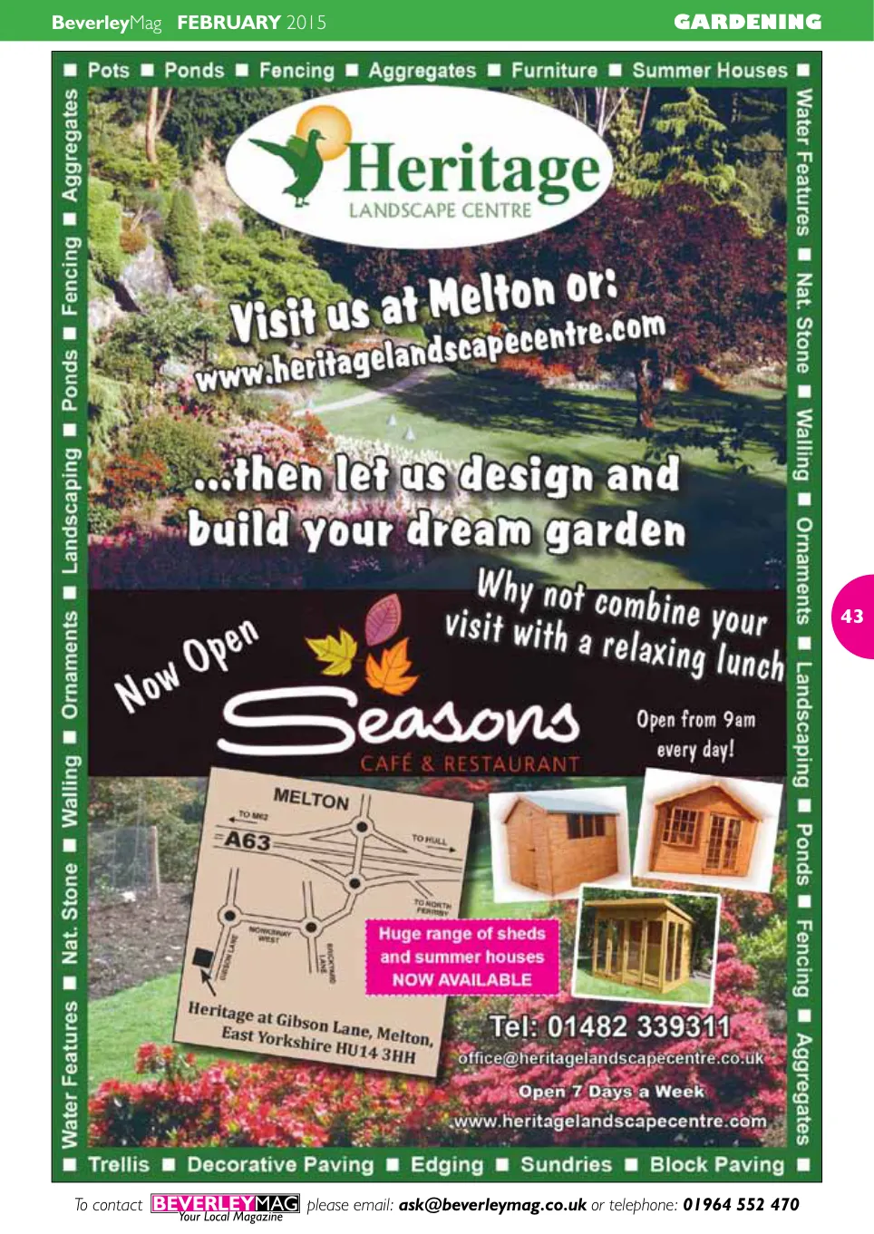 Beverley Magazine — February 2015 — Page 43 of 48