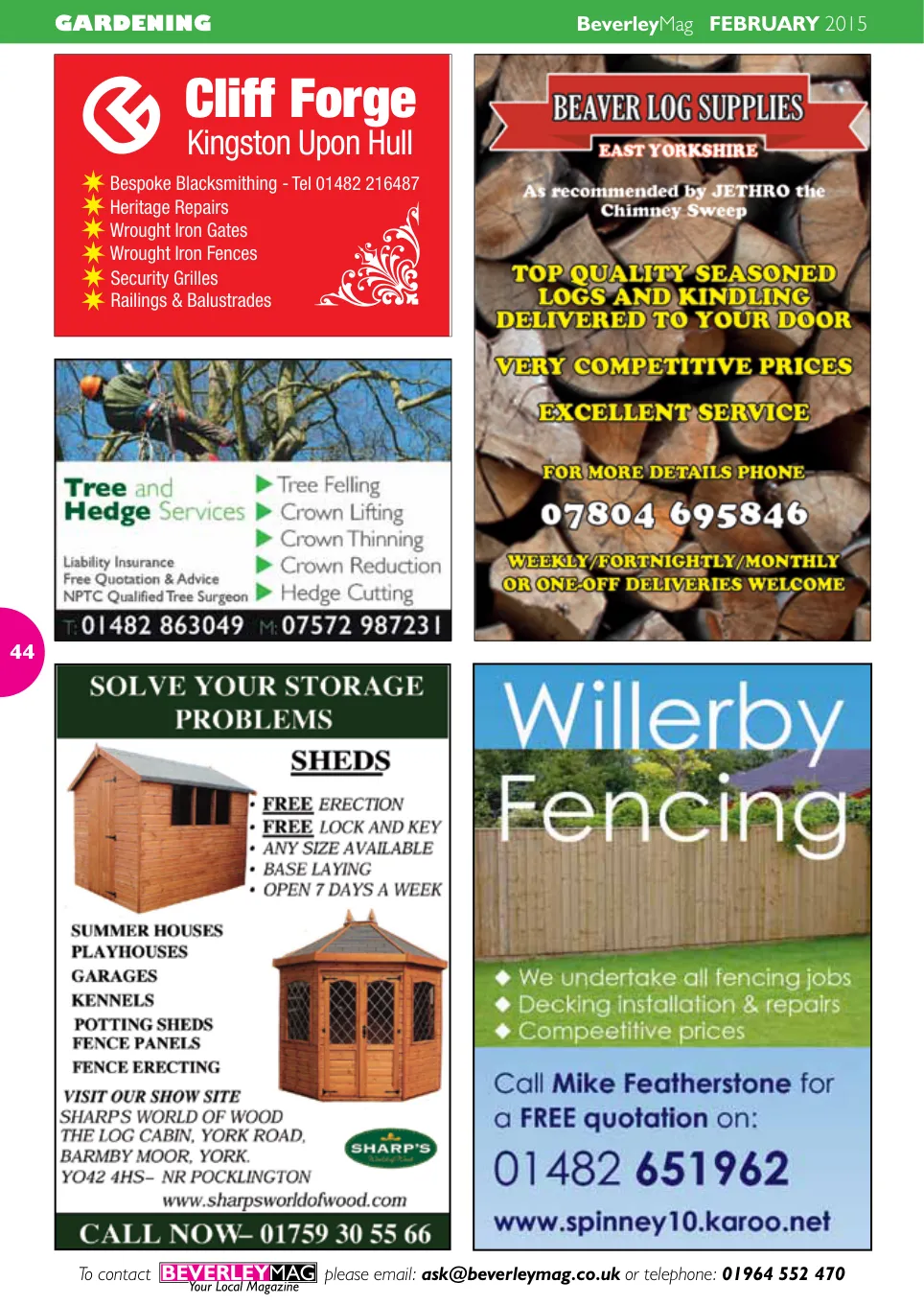 Beverley Magazine — February 2015 — Page 44 of 48
