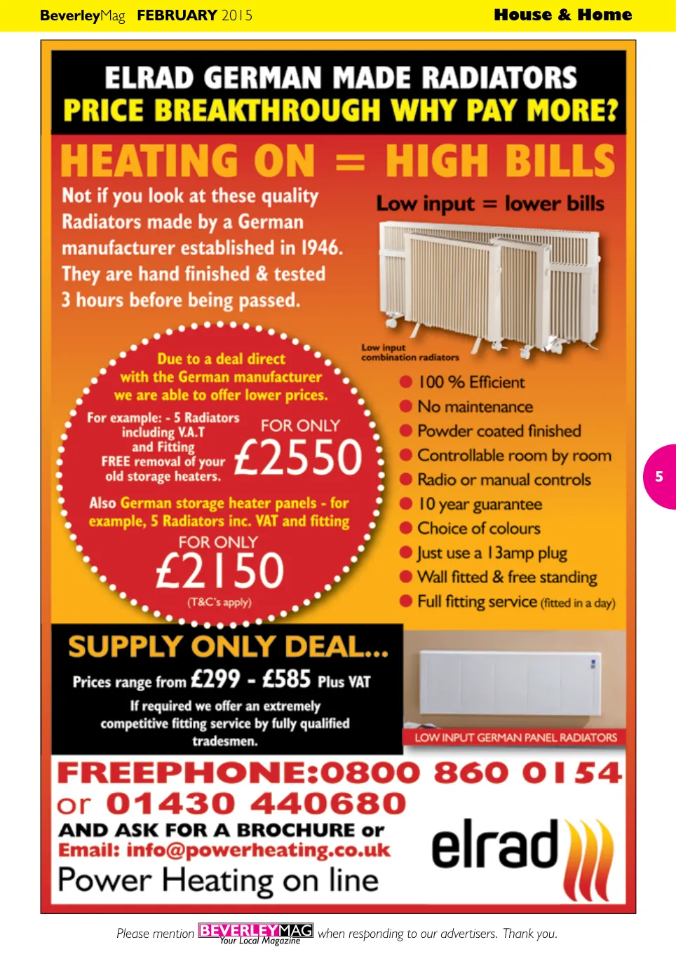 Beverley Magazine — February 2015 — Page 5 of 48