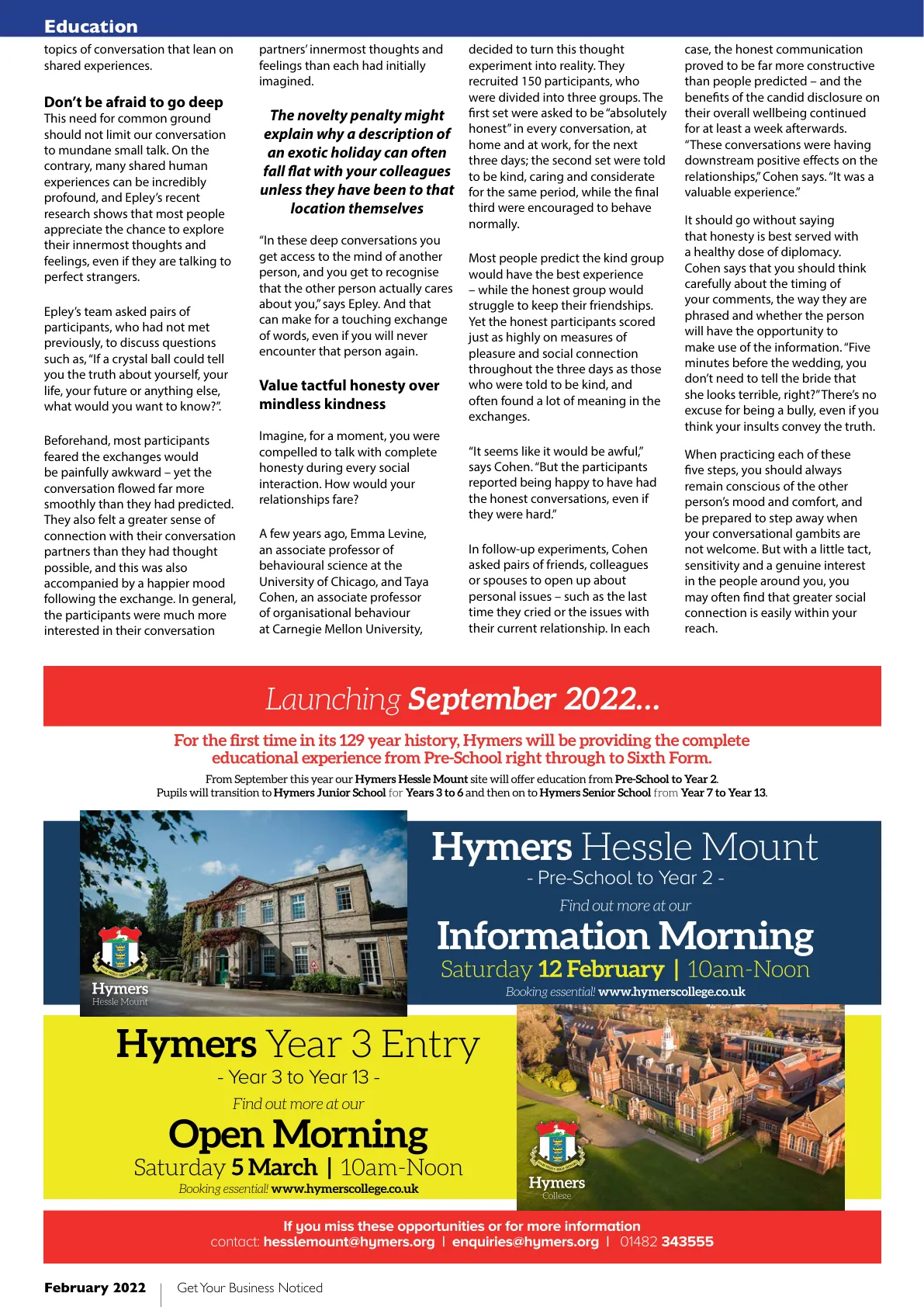 Beverley Magazine — February 2022 — Page 36 of 44