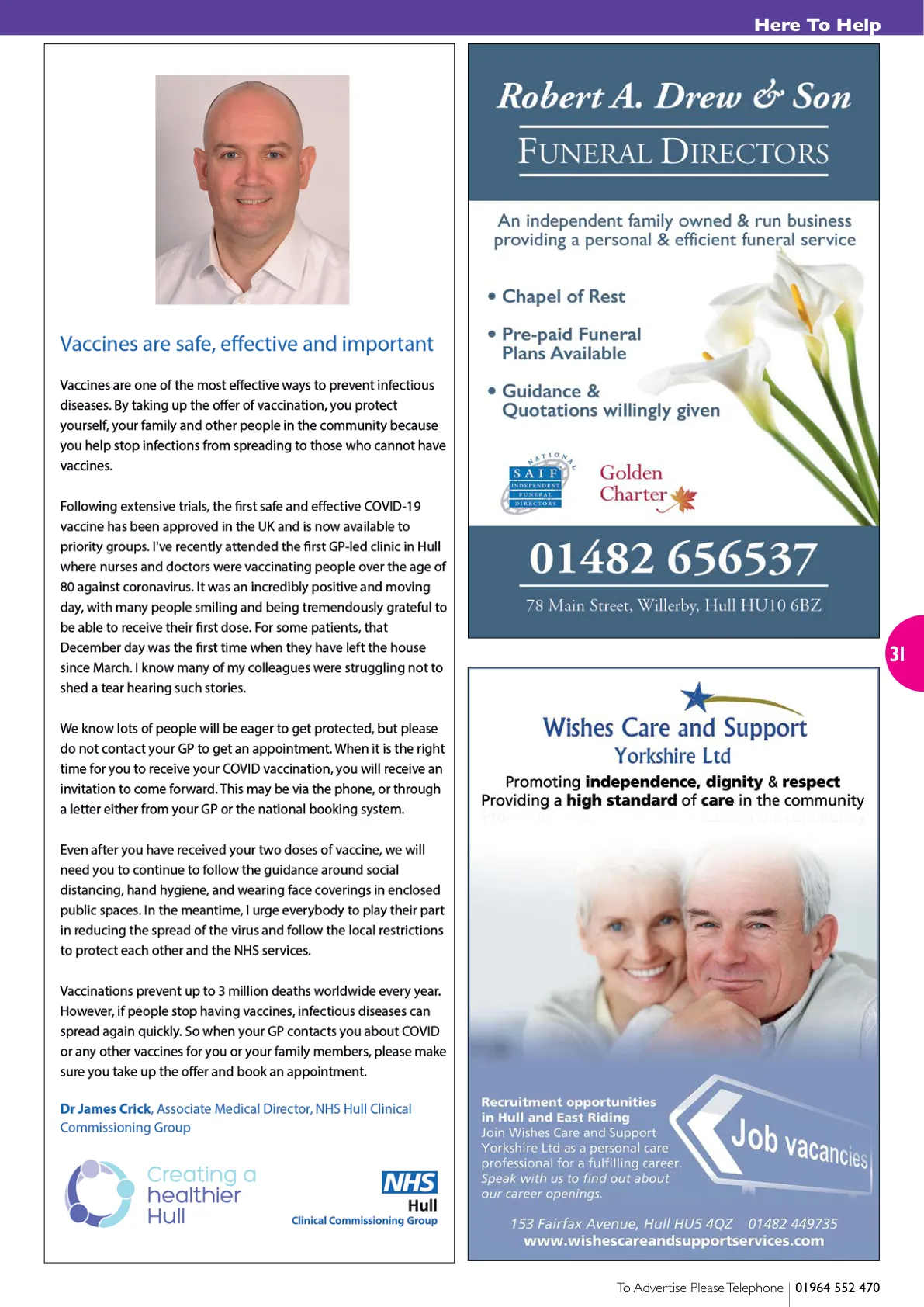 Beverley Magazine — January 2021 — Page 31 of 36