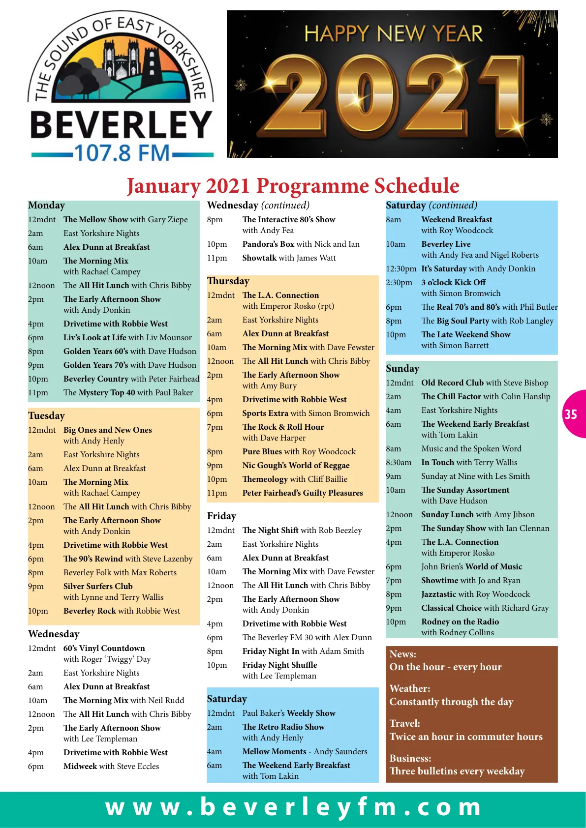 Beverley Magazine — January 2021 — Page 35 of 36