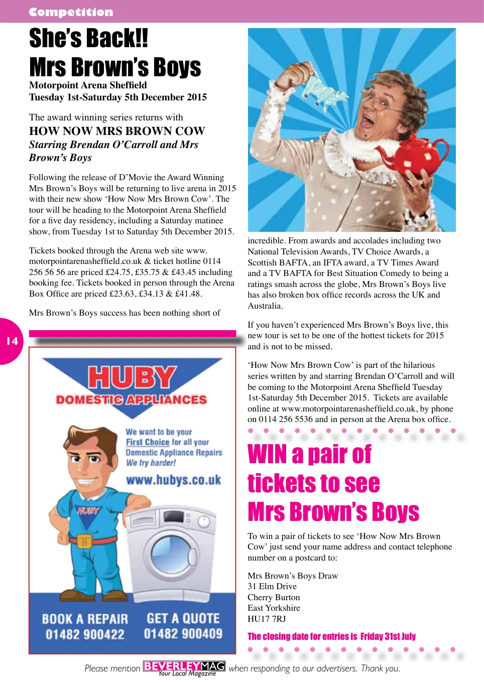 Beverley Magazine — July 2015 — Page 14 of 48