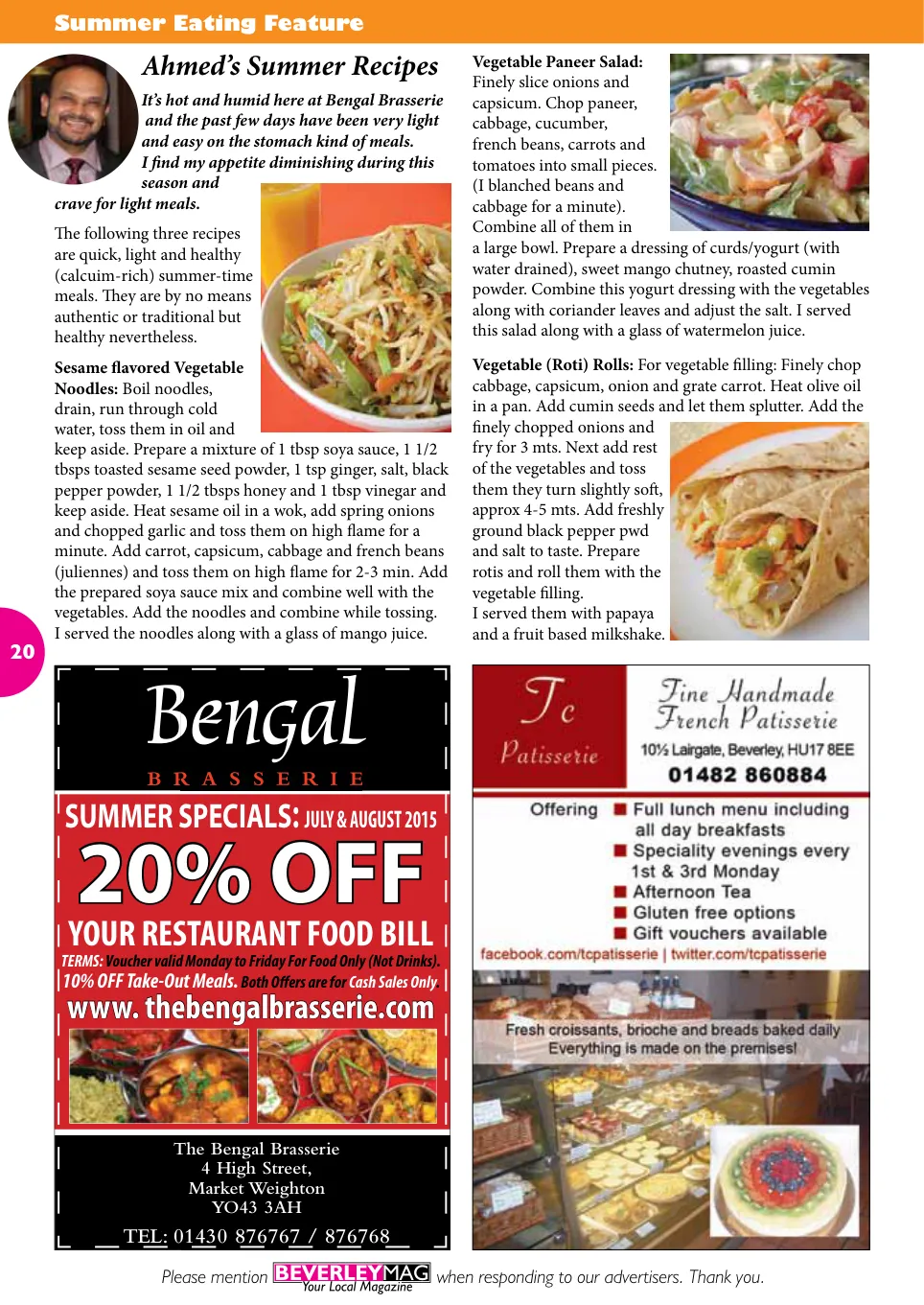 Beverley Magazine — July 2015 — Page 20 of 48