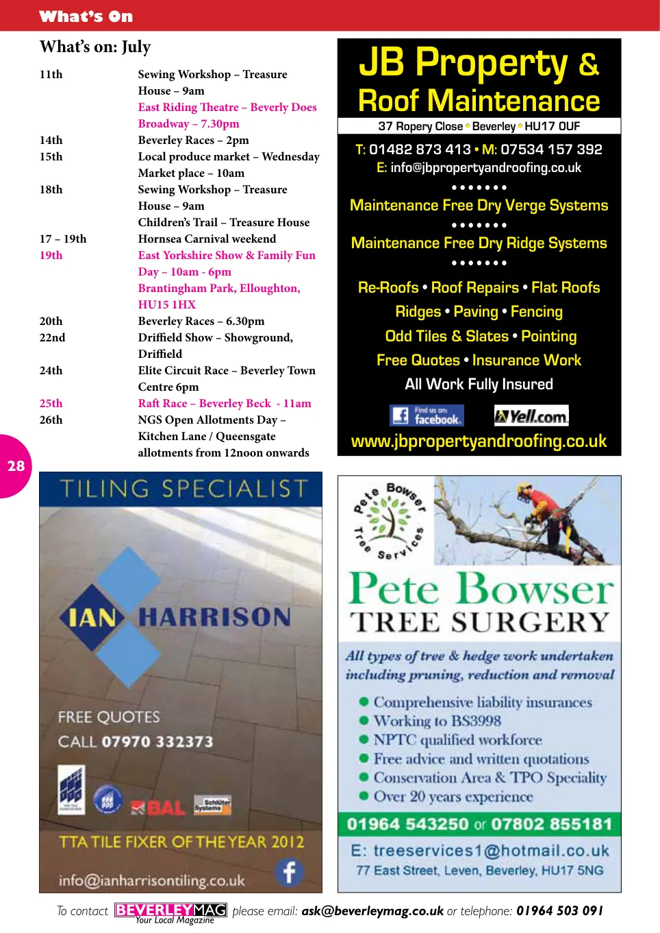 Beverley Magazine — July 2015 — Page 28 of 48