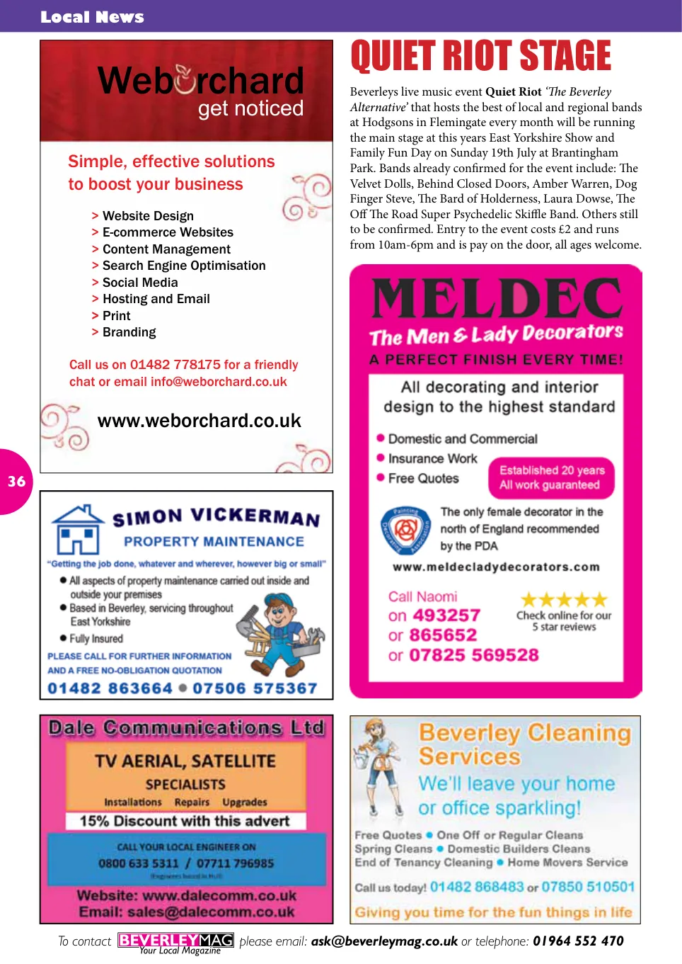 Beverley Magazine — July 2015 — Page 36 of 48