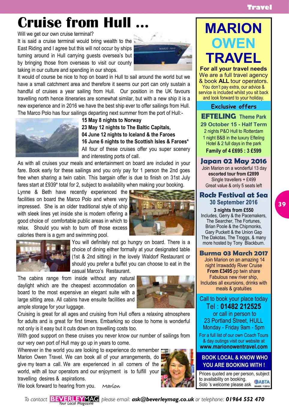 Beverley Magazine — July 2015 — Page 39 of 48