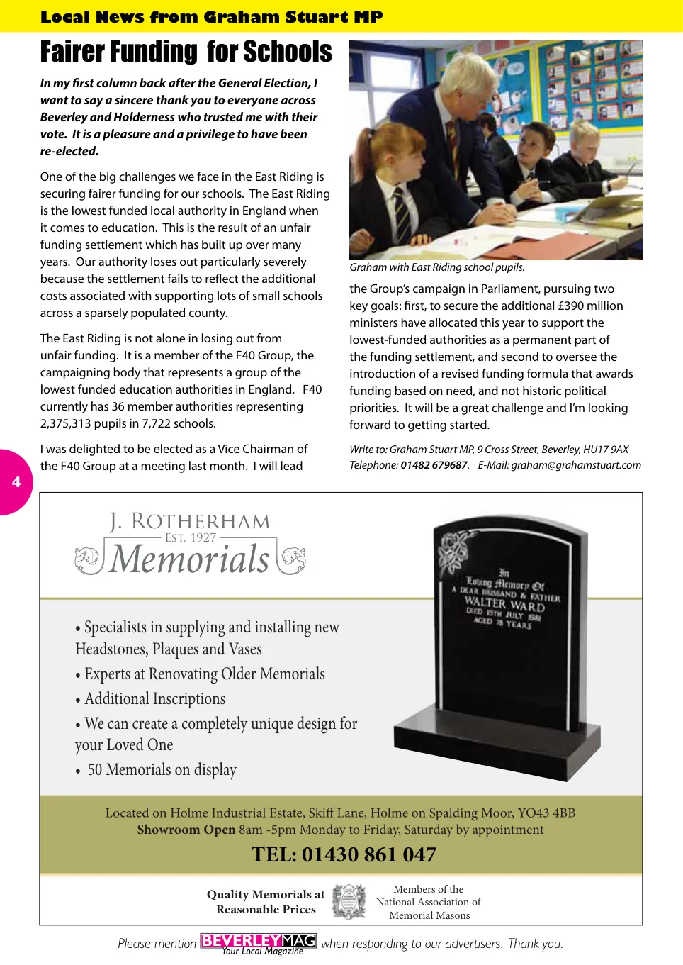 Beverley Magazine — July 2015 — Page 4 of 48